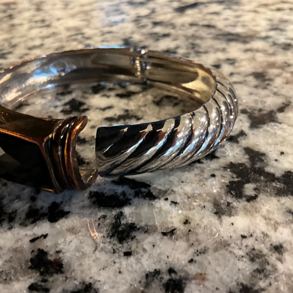 Silver bracelet with black onyx - Picture 4 of 4
